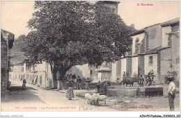 AJNP9-1052 - FONTAINE - Fougax - La Place Et L'abreuvoir - Sonstige & Ohne Zuordnung