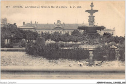 AJNP9-1002 - FONTAINE - Angers - La Fontaine Du Jardin Du Mail Et La Mairie - Altri & Non Classificati