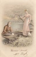 CPA - Illustrateur - Style Viennoise- Couple A & M B - Before 1900