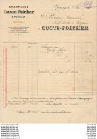 CHAMPAGNE COSTE FOLCHER A EPERNAY   .......... FACTURE DE 1910 - Sonstige & Ohne Zuordnung