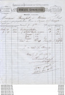 FABRIQUE DE BOUCHONS DESCUDE GENDRE A MEZIN   .......... CORRESPONDANCE COMMERCIALE DE 1876 - Altri & Non Classificati