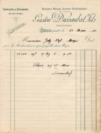 FABRIQUE DE BOUCHONS GASTON DUSSAUBAT A MEZIN  .......... CORRESPONDANCE COMMERCIALE DE 1911 - Autres & Non Classés