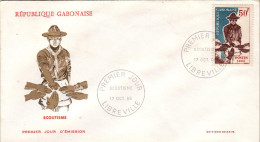 GABON - FDC - 1ER JOUR SCOUTISME 1966 - Gabon (1960-...)