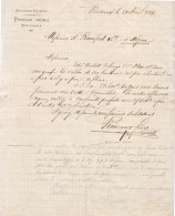 BOUCHONS ET LIEGES PENICAUD FRERES A BORDEAUX  .......... CORRESPONDANCE COMMERCIALE DE 1884 - Otros & Sin Clasificación