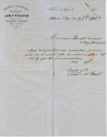 DENREES COLONIALES LAMIT PROSPER à VALENCE D'AGEN  .......... CORRESPONDANCE COMMERCIALE DE 1880 - Alimentaire