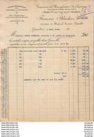 TANNERIE ET MANUFACTURE DE COURROIES F.BLACHIER à GRENOBLE .......... FACTURE DE 1908 - Andere & Zonder Classificatie