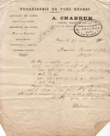 A. CHABRUN à TOURS .......... CORRESPONDANCE COMMERCIALE DE 1900 - Sonstige & Ohne Zuordnung