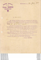 EPICERIE CENTRALE TROUETTE A BARCELONNE DU GERS          .......... CORRESPONDANCE COMMERCIALE  DE 1926 - Alimentos