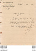 TISSUS ET CONFECTIONS EN GROS GUILLOTEAU ET BARBRAULT A NIORT  .......... CORRESPONDANCE COMMERCIALE  De 1906 - Textile & Clothing