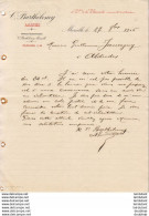 LAINES C.BARTHELEMY A MARSEILLE LA BLANCARDE .......... CORRESPONDANCE COMMERCIALE  De 1906 - Textile & Clothing