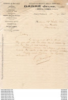 JAMBONS DE BAYONNE DARRÉ JEUNE À SÉMÉAC TARBES      .......... CORRESPONDANCE COMMERCIALE DE 1920 - Levensmiddelen