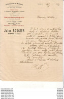 VÊTEMENTS SUR MESURE JULES ROUGIER  À SORNAC    .......... CORRESPONDANCE COMMERCIALE DE 1917 - Textilos & Vestidos