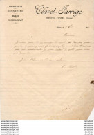 MERCERIE BONNETERIE CLAVEL JARRIGE À NEUVIC D'USSEL    .......... CORRESPONDANCE COMMERCIALE DE 1915 - Vestiario & Tessile