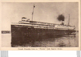 PAQUEBOT  Canada Steamship Lines " Noronic ". Lake Superior Service  ... - Paquebots