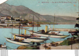 PAQUEBOTS  MONACO  Vue Sur Le Port Et Monte- Carlo  ... - Steamers