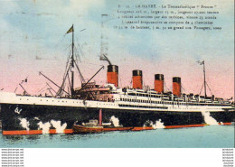 PAQUEBOTS  LE HAVRE   Transatlantique " France " ... - Dampfer