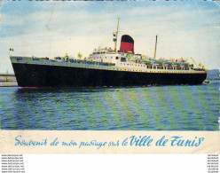 PAQUEBOTS  Ville De Tunis- Cie Générale Transatlantique  ... - Dampfer