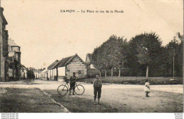 D80  CAMON  La Place Et Rue De La Herde - Andere & Zonder Classificatie