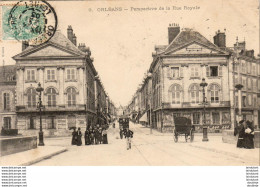 D45  ORLEANS  Perspective De La Rue Royale  ..... - Orleans