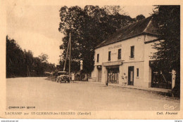 19. CPA - LACHAMP Par Saint Germain Les Vergnes - Hotel Des Voyageurs Fleyniat -  1942 - - Other & Unclassified