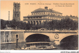 AJOP5-75-0469 - PARIS - PONT - Pont Au Change - Théatre Sarah Bernhardt - Bridges