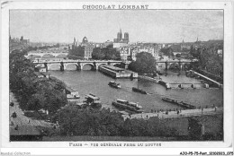 AJOP5-75-0464 - PARIS - PONT - Chocolat Lombart - Vue Générale Prise Du Louvre - Puentes