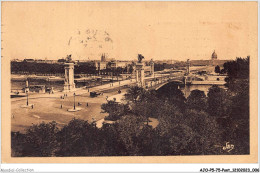 AJOP5-75-0430 - PARIS - PONT - Vue Panoramique Sur Le Pont Alexandre III - Puentes