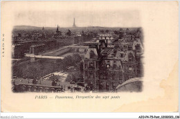 AJOP4-75-0409 - PARIS - PONT - Panorama - Perspective Des Sept Ponts - Puentes