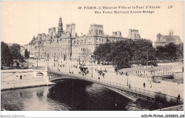 AJOP4-75-0404 - PARIS - PONT - L'hotel De Ville Et Le Pont D'arcole - Bridges