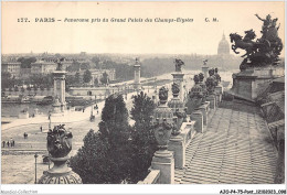 AJOP4-75-0390 - PARIS - PONT - Panorama Pris Du Gand Palais Des Champs-élisées - Puentes