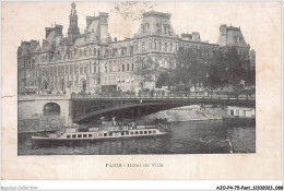 AJOP4-75-0385 - PARIS - PONT - Hotel De Ville - Brücken