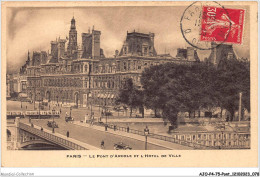 AJOP4-75-0380 - PARIS - PONT - Le Pont D'arcole Et L'hotel De Ville - Ponti