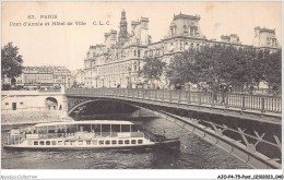 AJOP4-75-0361 - PARIS - PONT - Le Pont D'arcole Et L'hotel De Ville - Ponti