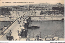 AJOP4-75-0351 - PARIS - PONT - Place De La Concorde Et La Seine - Puentes