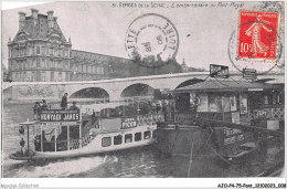 AJOP4-75-0345 - PARIS - PONT - Berges De La Seine - L'embarcadere Du Pont-royal - Ponti