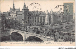 AJOP4-75-0352 - PARIS - PONT - Panorama Du Palais De Justice - Ponti