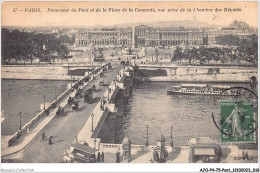 AJOP4-75-0349 - PARIS - PONT - Panorama Du Pont Et De La Place De La Concorde - Ponti