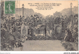 AJOP3-75-0292 - PARIS - Tombeau Du Soldat Inconnu Inhumé Sous L'arc De Triomphe - Triumphbogen