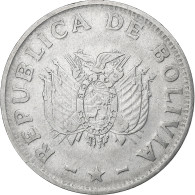 Bolivie, Boliviano, 1987, Acier Inoxydable, SUP, KM:205 - Bolivia