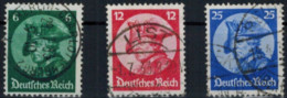 Deutsches Reich 479-481 Reichstag Potsdam 1933 Komplett Und Sauber Gestempelt - Storia Postale