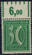 Deutsches Reich 162 Infla Oberrand Walzendruck 30 Pfg., Postfrisch - Storia Postale