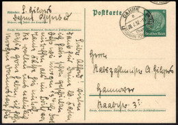 Hindenburg Ganzsache Landpoststempel Dahme über Lensahn Schleswig-Holstein 1932 - Lettres & Documents
