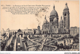 AJOP2-75-0137 - PARIS - La Basilique Du Sacré-coeur Avec L'escalier Monumental - Sacré-Coeur