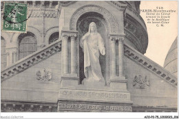 AJOP2-75-0132 - PARIS - Montmartre - Statue Du Christ Ornant La Façade De La Basilique Du Sacré-coeur - Sacré Coeur