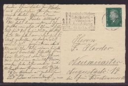 Deutsches Reich EF Präsidenten Masch.-Stempel Kiel Schifffahrt Verkehrs - Cartas & Documentos