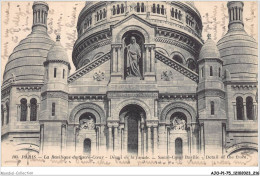 AJOP1-75-0109 - PARIS - Basilique Du Sacré-coeur - Detail De La Façade - Sacré Coeur