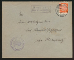 Landpoststempel Groß Jörl über Flensburg Schleswig Holstein Deutsches Reich EF - Storia Postale