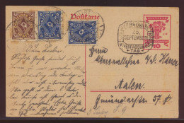 Bahnpost Deutsches Reich Infla Ganzsache ZUF Sehr Inter Sonderstempel Heilbronn - Lettres & Documents