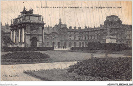 AJOP1-75-0085 - PARIS - La Cour Du Carrousel Et L'arc De Triomphe élevé En 1806 - Plazas