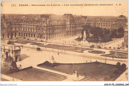 AJOP1-75-0053 - PARIS - Panorama Du Louvre  Les Nouveaux Jardins Du Carrousel - Panoramic Views